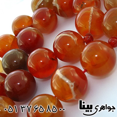 تسبیح عقیق برزیلی عالی دانه درشت 380 گرمی فاخر _کد:9008