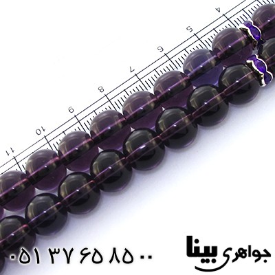 تسبیح آمتیست عالی خوشرنگ 33 دانه ای درشت _کد:9015