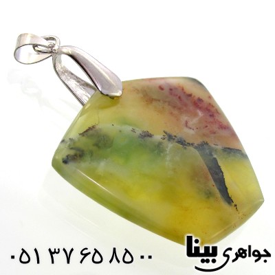 گردنبند یشم شجری تراش خاص مناسب سنگ درمانی _کد:9017