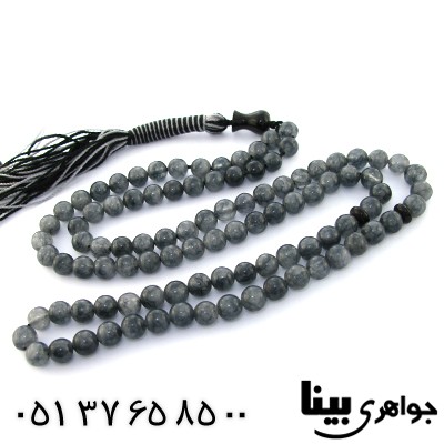 تسبیح جید دودی 101 دانه ای کروی _کد:9019