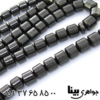 تسبیح حدید صینی قدیمی عالی 101 دانه ای تراش استوانه ای _کد:9023