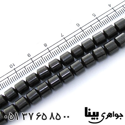 تسبیح حدید صینی قدیمی عالی 101 دانه ای تراش استوانه ای _کد:9023