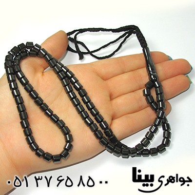 تسبیح حدید صینی قدیمی عالی 101 دانه ای تراش استوانه ای _کد:9023