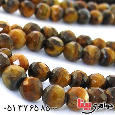 تسبیح چشم ببر 101 دانه ای تراش دار _کد:9026
