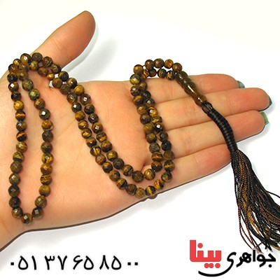 تسبیح چشم ببر 101 دانه ای تراش دار _کد:9026