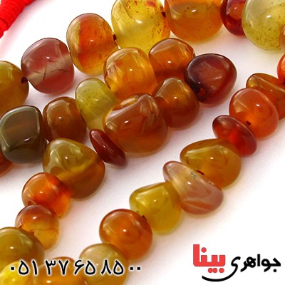 تسبیح عقیق 33 دانه ای تراش راف _کد:9034