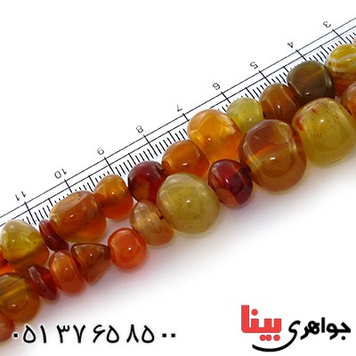 تسبیح عقیق 33 دانه ای تراش راف _کد:9034