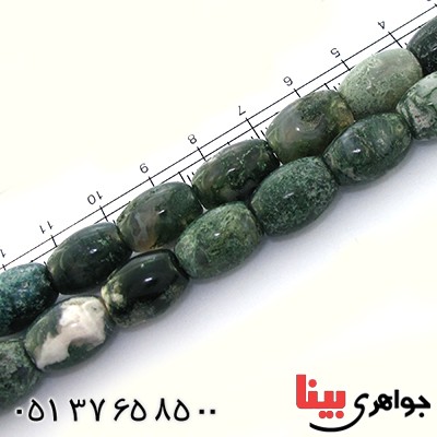 تسبیح عقیق خزه ای  درشت و عالی 33 دانه ای کمیاب هلی _کد:9040