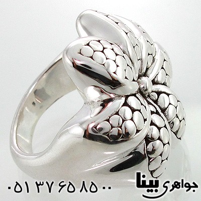 انگشتر نقره طرح گل میخک