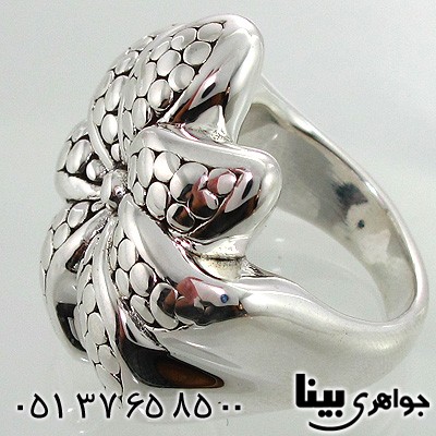 انگشتر نقره طرح گل میخک
