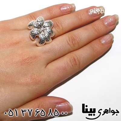 انگشتر نقره طرح گل میخک
