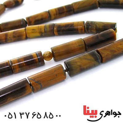 تسبیح چشم ببر 33 دانه ای درشت استوانه ای بینظیر _کد:9048