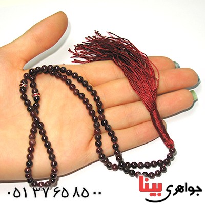 تسبیح یاقوت گارنت 101 دانه ای کروی _کد:9062