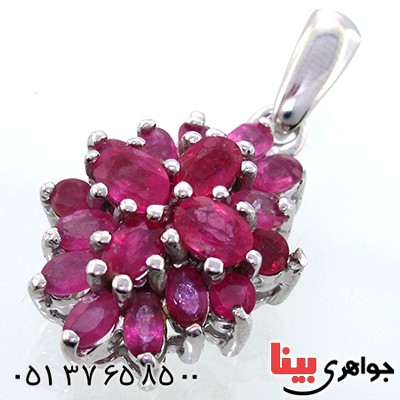 گردنبند یاقوت سرخ مرغوب زنانه درشت فاخر _کد:9077
