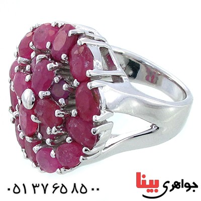 انگشتر یاقوت سرخ عالی درشت زنانه فاخر چشمگیر _کد:9084