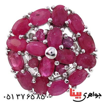 انگشتر یاقوت سرخ عالی درشت زنانه فاخر چشمگیر _کد:9084