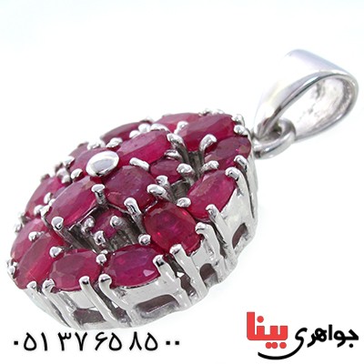 گردنبند یاقوت سرخ بسیار عالی و زلال زنانه درشت فاخر _کد:9085