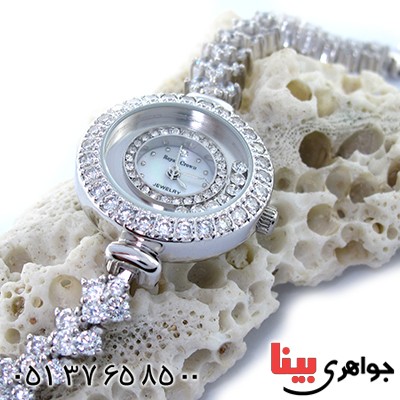 ساعت نقره زنانه برند Royal Crown با شکوه مجلسی _کد:1297