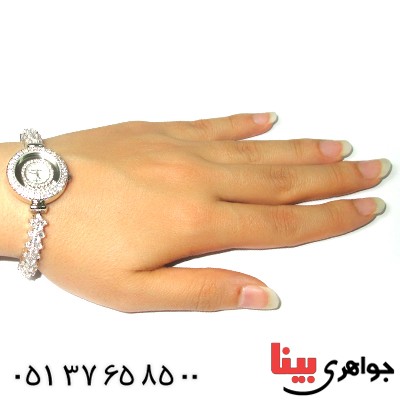 ساعت نقره زنانه برند Royal Crown با شکوه مجلسی _کد:1297