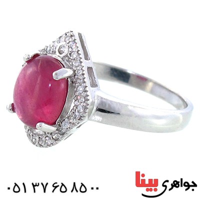 انگشتر یاقوت سرخ خوشرنگ زنانه رادیوم لوکس _کد:9097