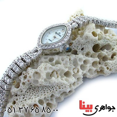 ساعت نقره زنانه رادیوم لوکس برند Royal Crown با شکوه مجلسی لوزی _کد:1299