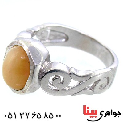 انگشتر اوپال مرغوب و اصیل مردانه رادیوم لوکس _کد:9106