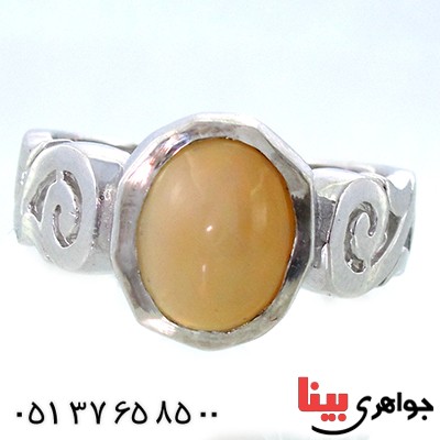 انگشتر اوپال مرغوب و اصیل مردانه رادیوم لوکس _کد:9106