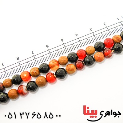 تسبیح چند جواهر 101 دانه ای عقیق و کوارتز و جید درجه یک با رنگ بندی خاص _کد:9131