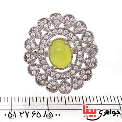 انگشتر عقیق شرف الشمس زنانه مدل شمسه _کد:9167