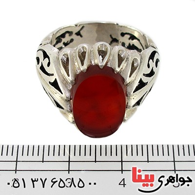 انگشتر عقیق یمنی مرغوب مردانه درشت فاخر _کد:1301