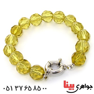 دستبند کریستالی سوارسکی اصل زنانه طرح سیترین درشت _کد:9190