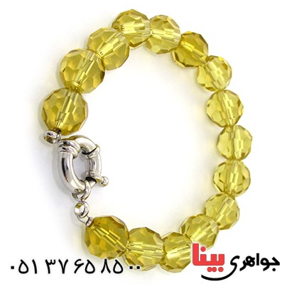 دستبند کریستالی سوارسکی اصل زنانه طرح سیترین درشت _کد:9190
