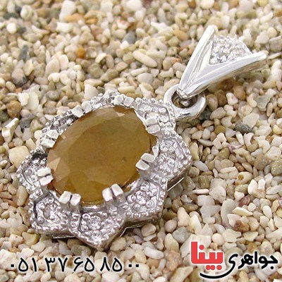 گردنبند یاقوت زرد زنانه رادیوم لوکس مدل فرناز _کد:9194