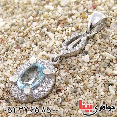 گردنبند توپاز زنانه رادیوم لوکس مدل فروزان _کد:9207