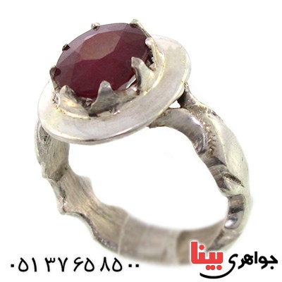 انگشتر یاقوت سرخ خوشرنگ رادیوم لوکس مدل نوین _کد:9219