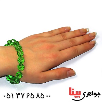 سرویس کریستالی سبز سوارسکی اصل زنانه طرح زبرجد درشت _کد:9220