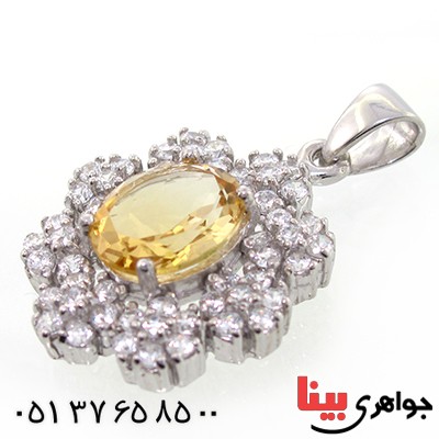 گردنبند سیترین زنانه رادیوم لوکس مدل نینا _کد:9221