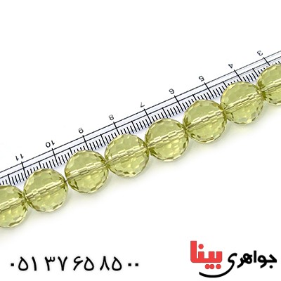 گردنبند کریستالی سوارسکی اصل زنانه طرح سیترین درشت _کد:9229