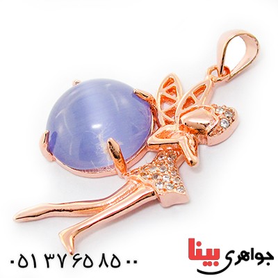 گردنبند چشم گربه زنانه مدل فرشته زیبا _کد:9240