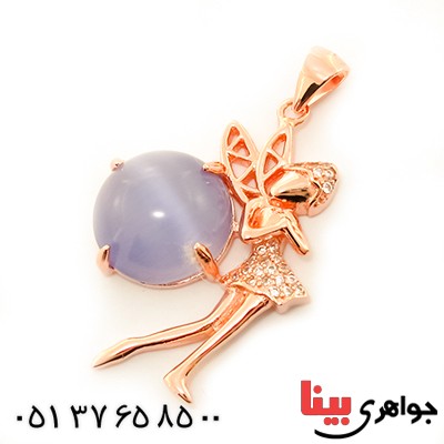 گردنبند چشم گربه زنانه مدل فرشته زیبا _کد:9240