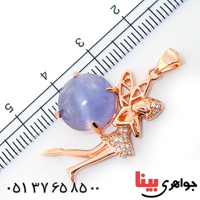 گردنبند چشم گربه زنانه مدل فرشته زیبا _کد:9240