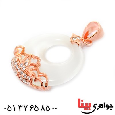 گردنبند چشم گربه زنانه مدل حلقه ای _کد:9244