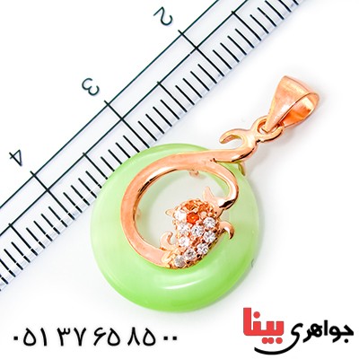 گردنبند چشم گربه زنانه مدل قو فانتزی _کد:9245