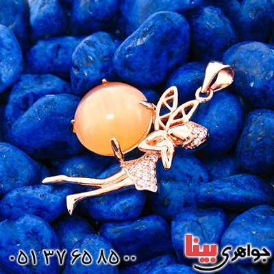 گردنبند چشم گربه زنانه مدل فرشته آرزوها _کد:9249