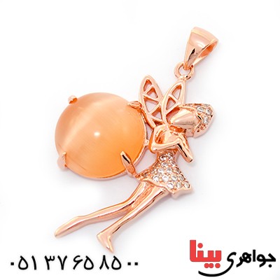 گردنبند چشم گربه زنانه مدل فرشته آرزوها _کد:9249