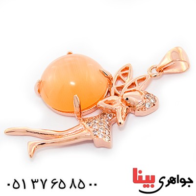 گردنبند چشم گربه زنانه مدل فرشته آرزوها _کد:9249
