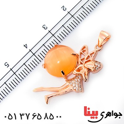گردنبند چشم گربه زنانه مدل فرشته آرزوها _کد:9249