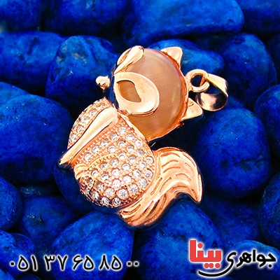 گردنبند چشم گربه زنانه مدل ملوس _کد:9258