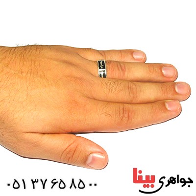 انگشتر نقره مردانه مدل ذوالفقار _کد:9279