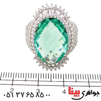 انگشتر سوارسکی عالی زنانه درشت طرح توپاز _کد:9312
